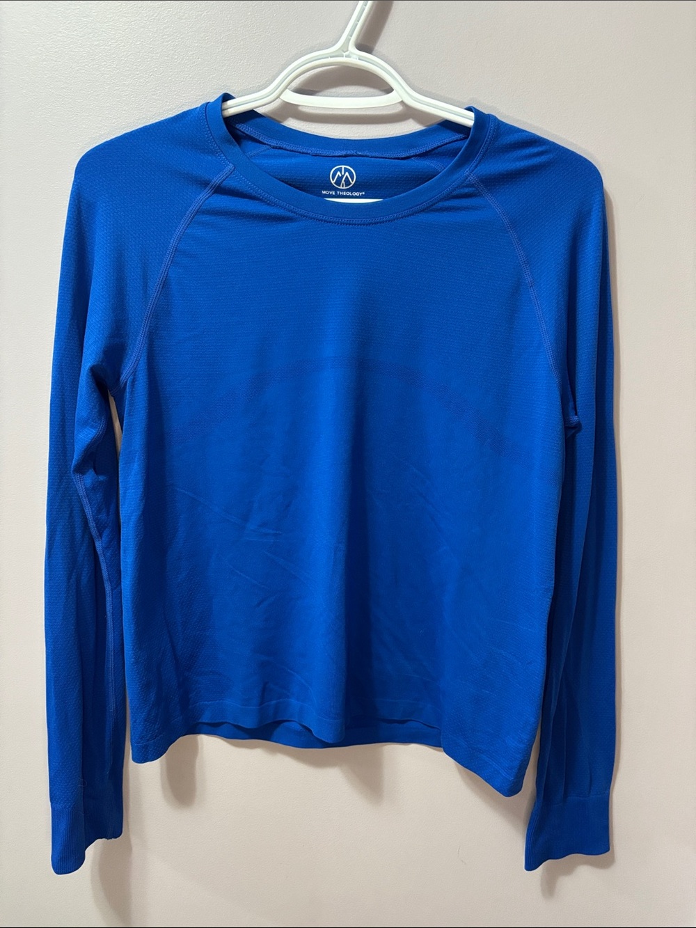 NWOT Move Theology Royal Blue Long Sleeve Athletic Training Top - Size L